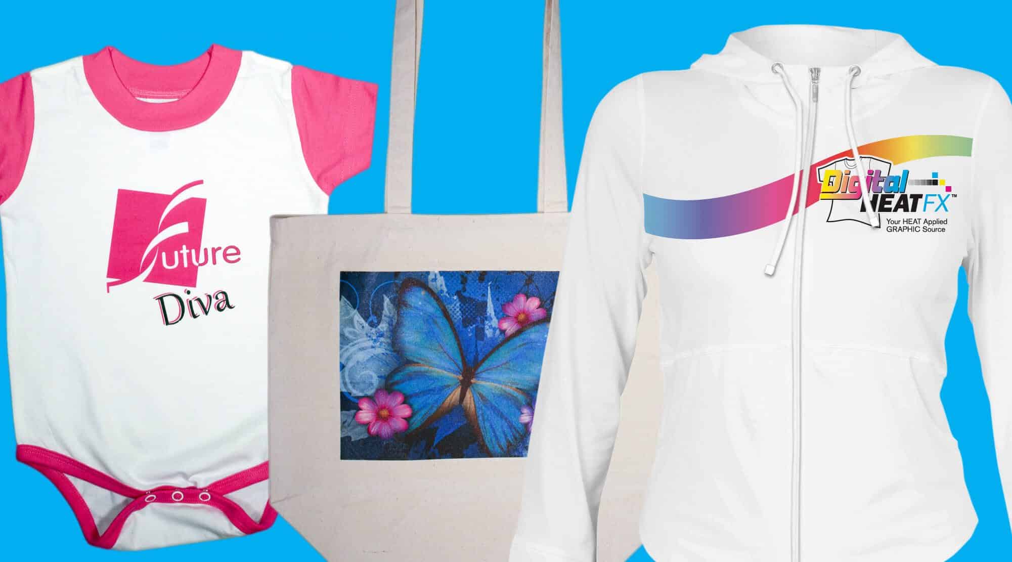 picture of clothing items using the best white toner transfer paper
