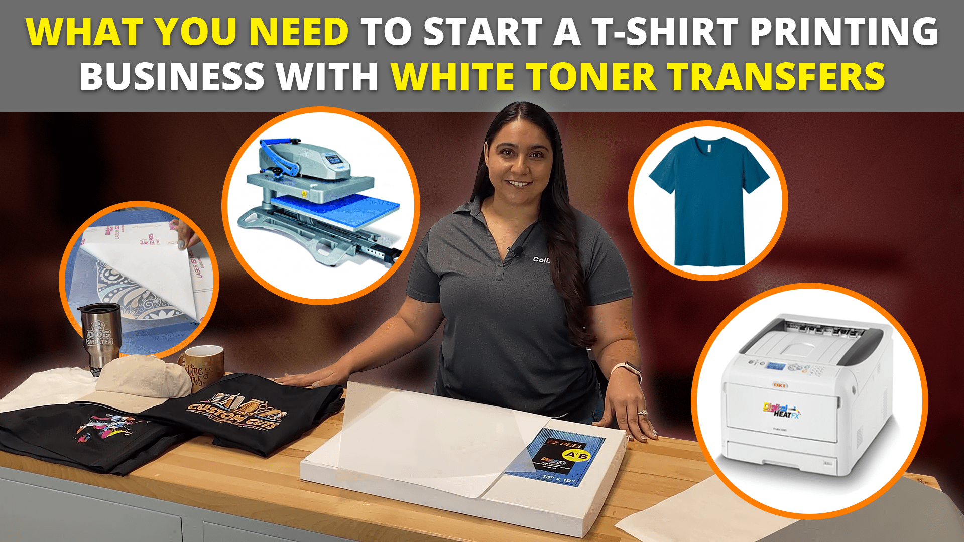 white toner transfer business supplies