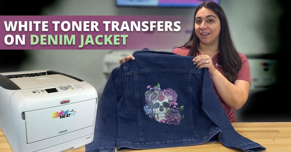 How to Customize Denim Jackets and Jeans with White Toner Transfers